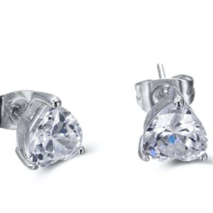 SE16916, Ladies' Moissanite Ring, S925, Rhodium Plated, White, 1.91g