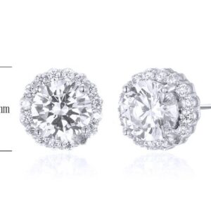SE22213, Ladies' Moissanite Ring, S925, Rhodium Plated, White, 3.3g