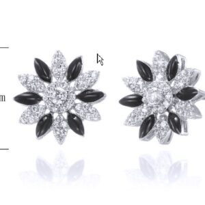SE31013, Ladies' Moissanite Ring, S925, Rhodium Plated, White, 2.98g