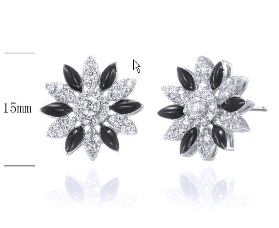 SE31013, Ladies' Moissanite Ring, S925, Rhodium Plated, White, 2.98g