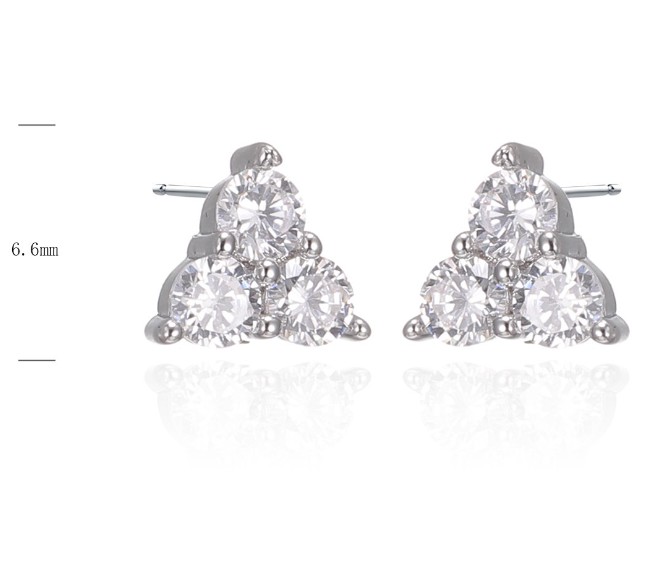 SE45359, Ladies' Moissanite Ring, S925, Rhodium Plated, White, 6.5g