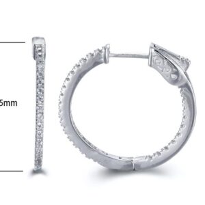 SE15959, Ladies' Moissanite Ring, S925, Rhodium Plated, White, 4.24g