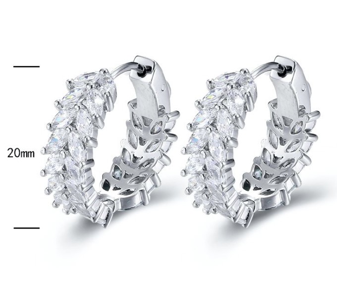 SE20085, Ladies' Moissanite Ring, S925, Rhodium Plated, White, 7.09g