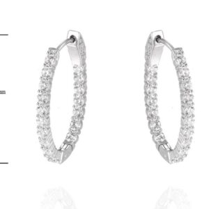 SE37198, Ladies' Moissanite Ring, S925, Rhodium Plated, White, 5.93g