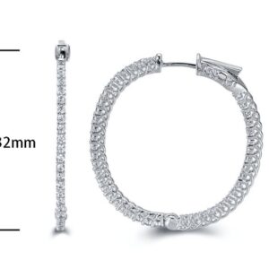 SE14667, Ladies' Moissanite Ring, S925, Rhodium Plated, White, 6.84g
