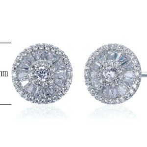 SE18158, Ladies' Moissanite Ring, S925, Rhodium Plated, White, 2.71g