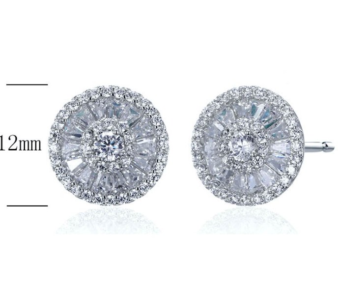 SE18158, Ladies' Moissanite Ring, S925, Rhodium Plated, White, 2.71g