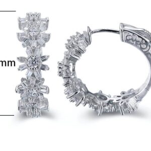 SE15931, Ladies' Moissanite Ring, S925, Rhodium Plated, White, 7.74g