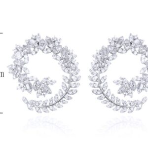 SE27925, Ladies' Moissanite Ring, S925, Rhodium Plated, White, 9.26g
