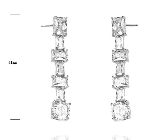 SE37594, Ladies' Moissanite Ring, S925, Rhodium Plated, White, 7.42g