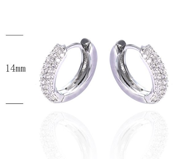 SE35375, Ladies' Moissanite Ring, S925, Rhodium Plated, White, 2.18g