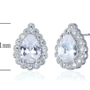 SE17849, Ladies' Moissanite Ring, S925, Rhodium Plated, White, 2.5g