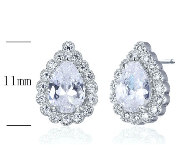 SE17849, Ladies' Moissanite Ring, S925, Rhodium Plated, White, 2.5g