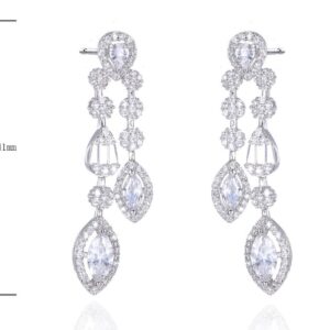 SE43576, Ladies' Moissanite Ring, S925, Rhodium Plated, White, 7.03g
