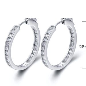 SE16814, Ladies' Moissanite Ring, S925, Rhodium Plated, White, 5.57g