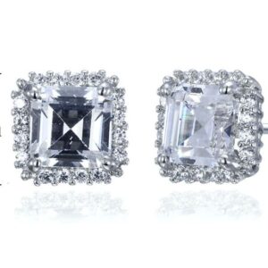 SE18115, Ladies' Moissanite Ring, S925, Rhodium Plated, White, 2.26g
