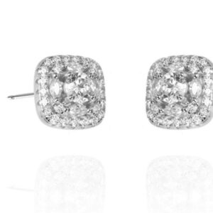 SE37567, Ladies' Moissanite Ring, S925, Rhodium Plated, White, 2.62g