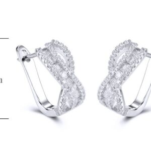 SE22290, Ladies' Moissanite Ring, S925, Rhodium Plated, White, 4.33g