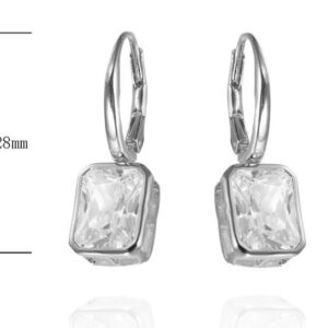 SE36131, Ladies' Moissanite Ring, S925, Rhodium Plated, White, 2.69g
