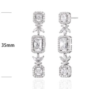 SE32344, Ladies' Moissanite Ring, S925, Rhodium Plated, White, 4.93g