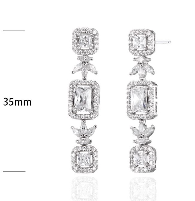SE32344, Ladies' Moissanite Ring, S925, Rhodium Plated, White, 4.93g
