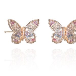 SE39753, Ladies' Moissanite Earring, S925, Rhodium Plated, White, 2g