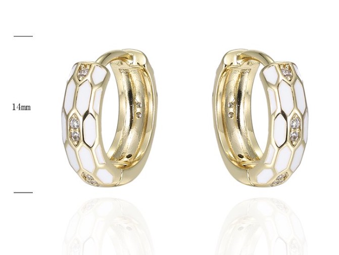 SE38786, Ladies' Moissanite Earring, S925, Rhodium Plated, White, 2.67g
