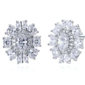 SE20424, Ladies' Moissanite Ring, S925, Rhodium Plated, White, 4.2g