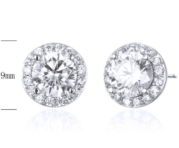 SE29775, Ladies' Moissanite Ring, S925, Rhodium Plated, White, 8.71g