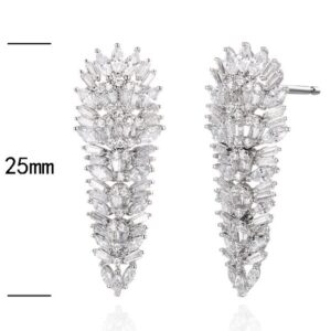 SE31987, Ladies' Moissanite Ring, S925, Rhodium Plated, White, 8.12g