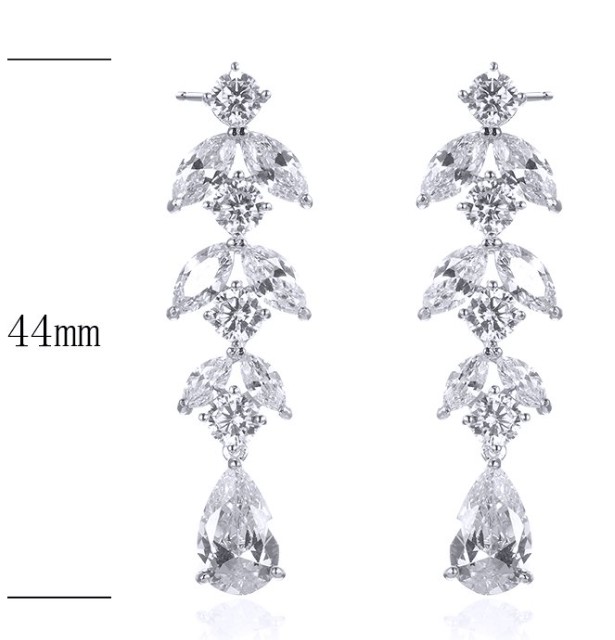 SE22989, Ladies' Moissanite Ring, S925, Rhodium Plated, White, 8.7g