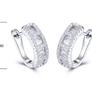 SE22288, Ladies' Moissanite Ring, S925, Rhodium Plated, White, 4.24g