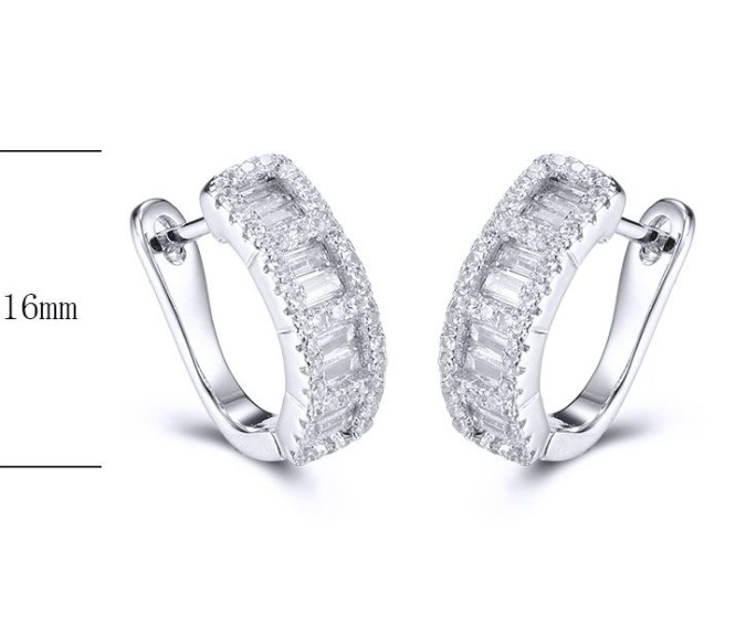 SE22288, Ladies' Moissanite Ring, S925, Rhodium Plated, White, 4.24g