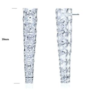 SE14355, Ladies' Moissanite Ring, S925, Rhodium Plated, White, 9.08g