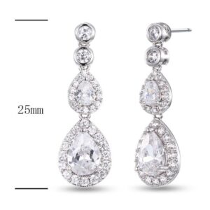 SE19285, Ladies' Moissanite Ring, S925, Rhodium Plated, White, 3.25g