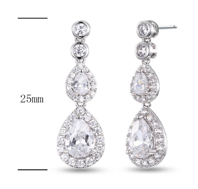 SE19285, Ladies' Moissanite Ring, S925, Rhodium Plated, White, 3.25g