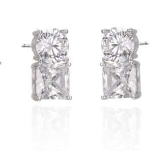 SE44262, Ladies' Moissanite Ring, S925, Rhodium Plated, White, 2.96g