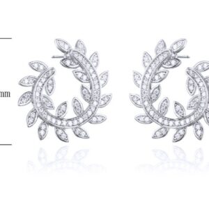 SE26544, Ladies' Moissanite Ring, S925, Rhodium Plated, White, 3.76g