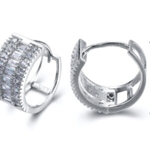SE15485, Ladies' Moissanite Ring, S925, Rhodium Plated, White, 3.33g