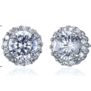 SE18121, Ladies' Moissanite Ring, S925, Rhodium Plated, White, 1.7g