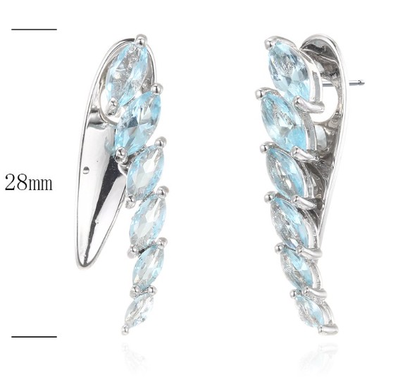 SE30550, Ladies' Moissanite Ring, S925, Rhodium Plated, White, 4.55g