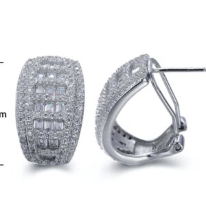 SE15257, Ladies' Moissanite Ring, S925, Rhodium Plated, White, 6.28g