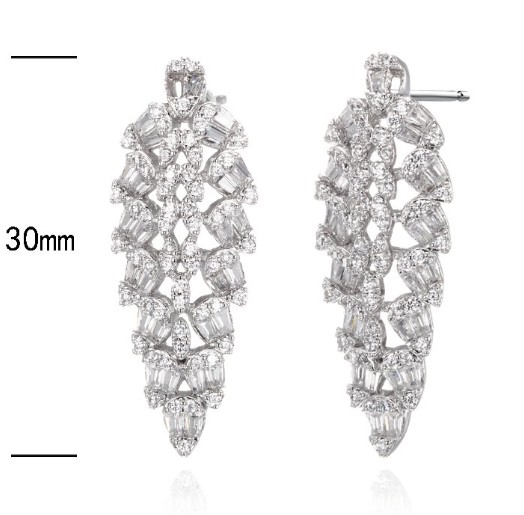 SE31967, Ladies' Moissanite Ring, S925, Rhodium Plated, White, 5.82g