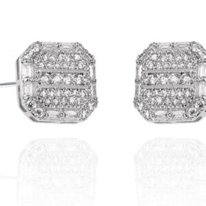 SE37854, Ladies' Moissanite Ring, S925, Rhodium Plated, White, 3.08g