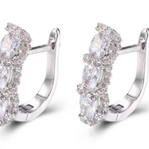 SE18581, Ladies' Moissanite Ring, S925, Rhodium Plated, White, 3.2g