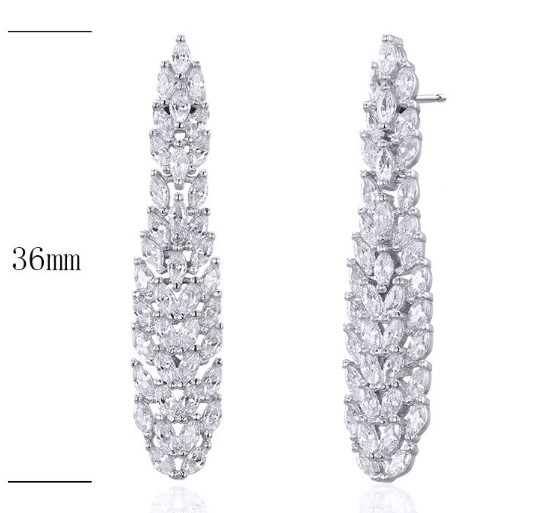 SE22607, Ladies' Moissanite Ring, S925, Rhodium Plated, White, 5.96g
