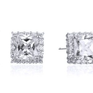 SE26021, Ladies' Moissanite Ring, S925, Rhodium Plated, White, 2.37g