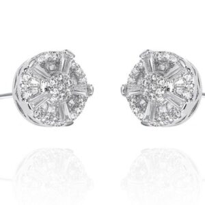 SE37858, Ladies' Moissanite Ring, S925, Rhodium Plated, White, 2.69g