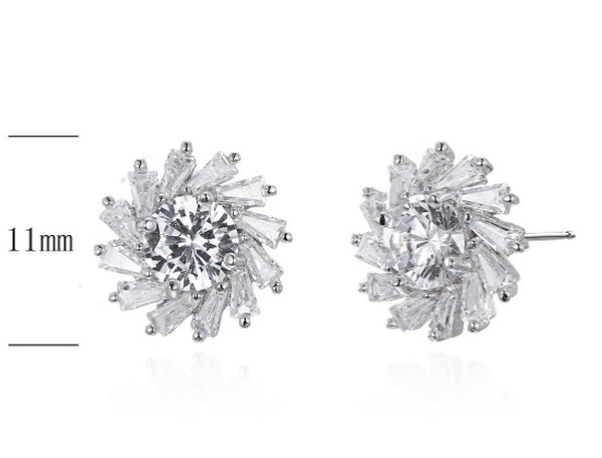 SE20300, Ladies' Moissanite Ring, S925, Rhodium Plated, White, 2.51g
