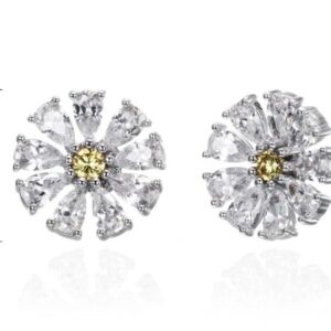SE34460, Ladies' Moissanite Ring, S925, Rhodium Plated, White, 2.53g